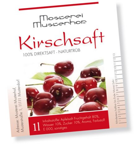 gelijmde etiketten voor fruit