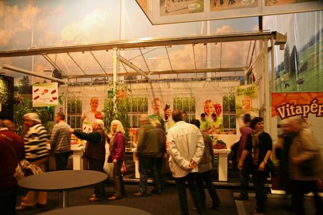foto van de stand op de duitse beurs