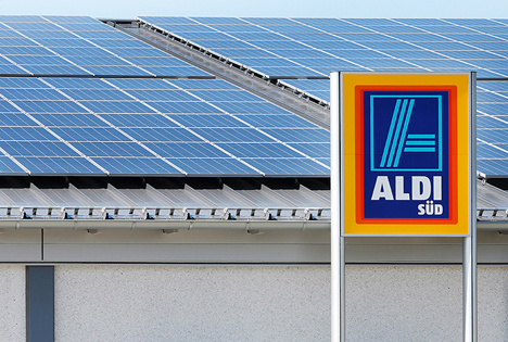 Aldi Süd testet die Speicherung von selbst erzeugter Solarenergie