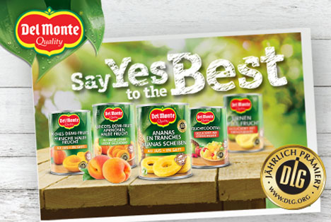 Hervorragende Qualität bestätigt - Del Monte® wird erneut von der DLG prämiert