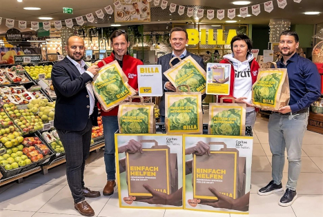 Hilfe für obdachlose Menschen in Wien: BILLA startet wieder Gruftsackerl-Aktion