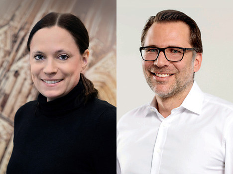 Dr. Daniela Büchel und Christoph Eltze (von links). Foto © Rewe Group