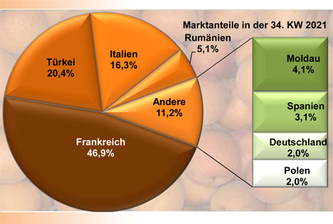 Grafik BLE-Marktbericht KW 34/ 21