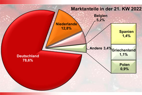 Grafik erdbeeren BLE-Marktbericht KW 21/ 22