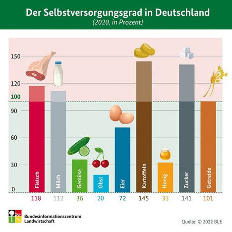 Infografik: Mehr Obst und Gemüse braucht das Land. Quelle: BLE