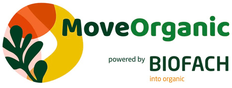 Logo Move Organic Zusammenschluss europäische Netzwerk Bio-Messen 2022 biofach moveorganic