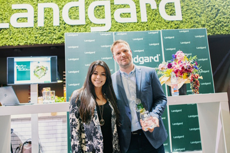 Karsten Milz mit Fernanda Brandão. Foto © Landgard