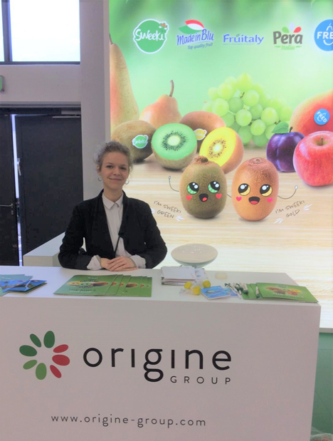 Foto © Origine Group, Alessandro Zampagna; Stand auf der Fruit Logistica 2020