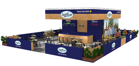 SanLucar Stand in Halle 27-Stand C30 auf der Fruit Logistica. Foto © SanLucar