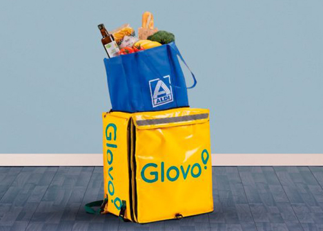 Glovo in Aldi-Läden. Foto © Aldi Supermarkets/Glovo