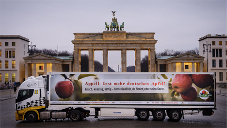 Tag des Deutschen Apfels Truck. Foto © BVEO