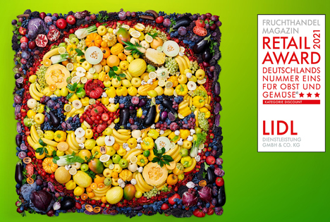 Lidl ist Deutschlands Nummer 1 bei Obst und Gemüse in der Kategorie 
