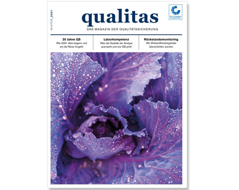 Cover QS-Magazin qualitas. Foto © QS Qualität und Sicherheit GmbH