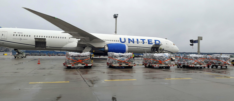 Neue Cargo-Flüge von Frankfurt nach Atlanta und von Zürich nach New York/Newark. Foto © United Airlines