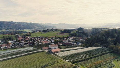 Blick auf die Versuchsstation für Obstbau Schlachters. Foto © HSWT