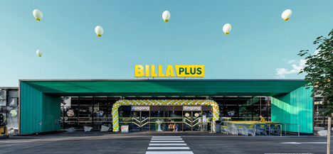 Visualisierung einer BILLA Plus Filiale. Foto © REWE Group