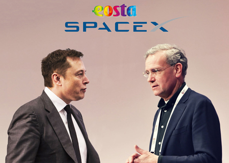 Elon Musk & Volkert Engelsman. Foto © EOSTA