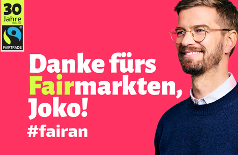 Fairtrade Deutschland feiert 30-jähriges Bestehen und sagt Danke