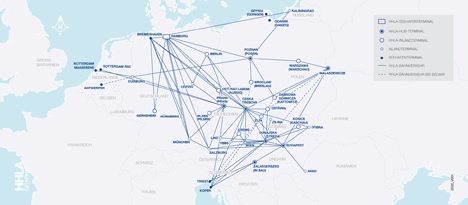 Das Bahn-Netzwerk der Metrans. Foto © Metrans