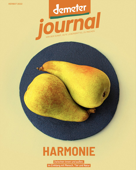 Herbstausgabe des Demeter Journals - Ein Heft über Harmonie. Foto © Demeter