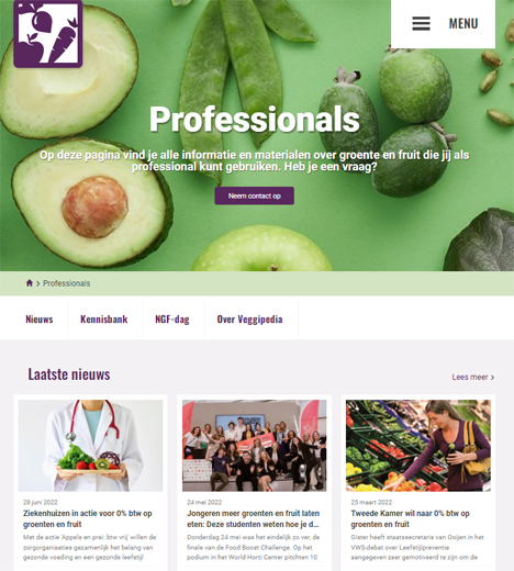 Quelle: Nationaal Actieplan Groenten en Fruit (NAGF)/ GroentenFruit Huis