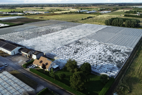 Hagel in Frankreich bei Orléans. Foto © orleans-drone.com