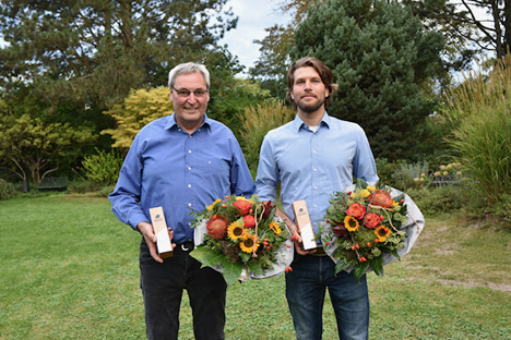 v. l.: Leo Berghs-Trienekens und Franz Hanka (Sohn von Georg Hanka). Foto © Landgard