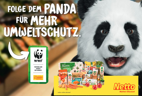 Netto startet Kampagne "Folge dem Panda". Foto © Netto Marken-Discount Stiftung & Co. KG