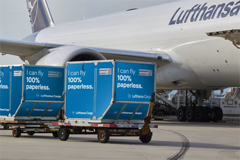 Lufthansa Cargo und Kühne+Nagel leisten Pionierarbeit beim papierlosen Frachttransport mit volldigitalem Sendungsverlauf