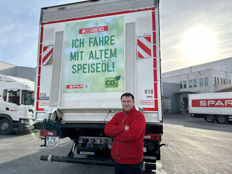 Massive CO² Einsparung bei SPAR-Logistik