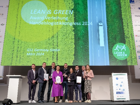 Log 2024: GS1 Germany vergibt an vier Unternehmen Lean and Green Auszeichnungen für die Senkung der CO2-Emissionen