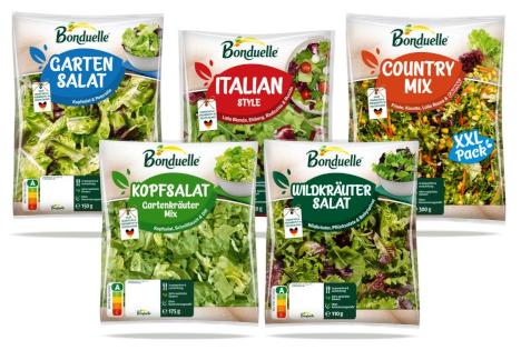 Bonduelle Fresh-Cut-Salate ab sofort mit neuem Verpackungsdesign