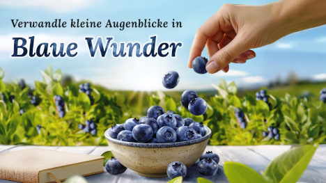 SanLucar Kampagne für Premium-Heidelbeeren: „Verwandle kleine Augenblicke in blaue Wunder“