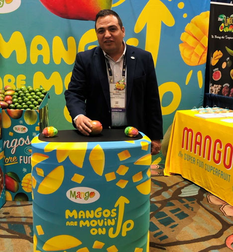 Manuel Michel, Executive Director des National Mango Board, auf der Southeast Produce Council Trade Show. Foto © NMB