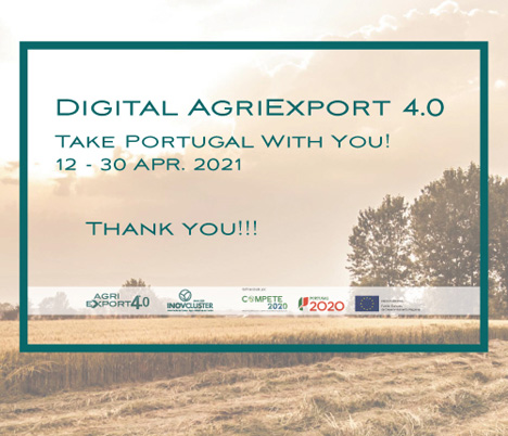 "Digital Agriexport 4.0, Take Portugal With You" ist zu Ende!