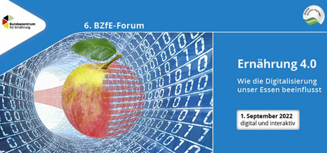 Logo BZfE-Forum: Ernährung 4.0 – wie die Digitalisierung unser Essen beeinflusst