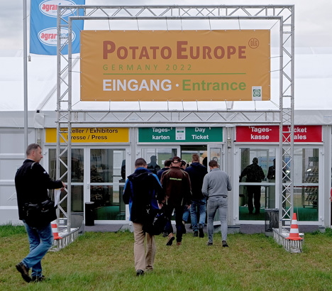 Eingang Potato Europe. Foto © DLG
