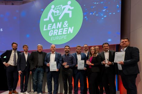 „Ausgezeichnet von Lean and Green: Bünting, Chep und Lorenz”, Foto © GS1 Germany/ Bundesvereinigung Logistik (BVL)