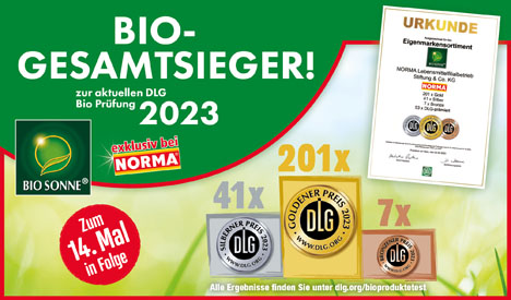 Auch 2023 steht NORMA wieder an der Spitze des DLG-Bio-Rankings. Foto © NORMA