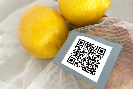 QR-Code-Etikett Foto © DEW – Waagen und Systeme