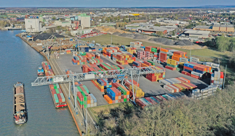 HHLA und Hafen Braunschweig (im Bild) schließen strategische Partnerschaft. Foto © HHLA / Hafen Braunschweig