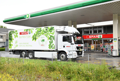 e-LKW. Foto © SPAR Handels AG