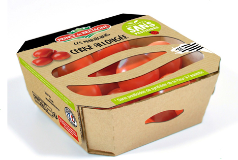 Neue Schalen aus 100% Karton für Prince de Bretagne-Tomaten