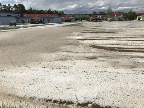 Hagel in Premstätten am 16.5.2021. Foto © Österreichische Hagelversicherung