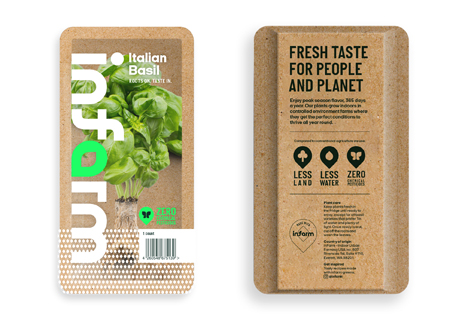 Infarm US Seal packaging Italian Basil Foto © Infarm