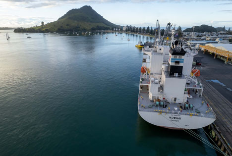 Kühlschiffs MV Kowhai. Foto © Zespri