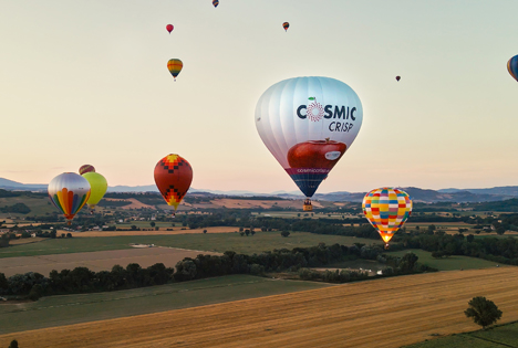 Der Cosmic Crisp®-Heißluftballon als Highlight zum Abschluss einer herausragenden Saison