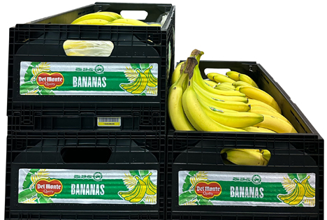 USA: Fresh Del Monte führt wiederverwendbare Kunststoffbehälter für Bananen ein
