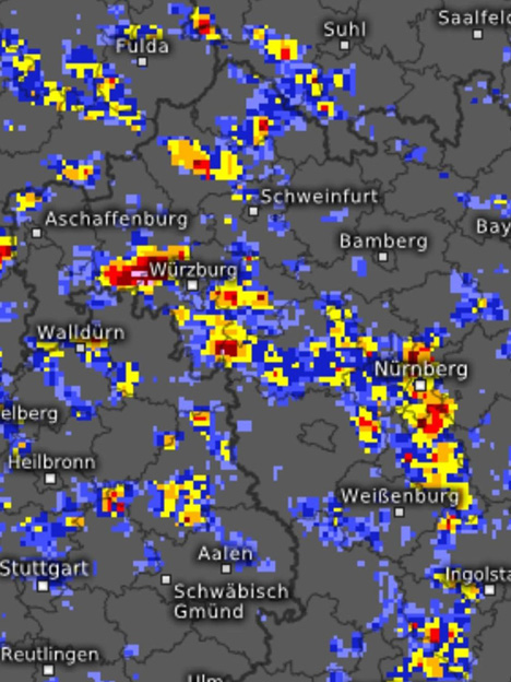 Unwetterzug von Fronleichnam. Foto © Vereinigte Hagel